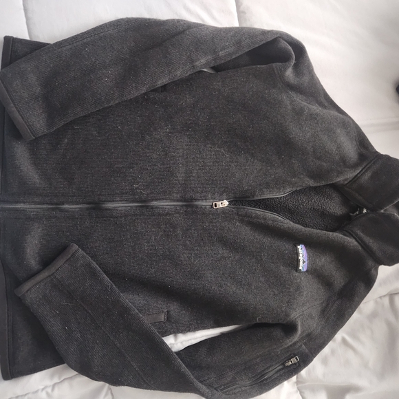 Patagonia Black Zip Up Sweater Fleece Casual - Picture 1 of 2